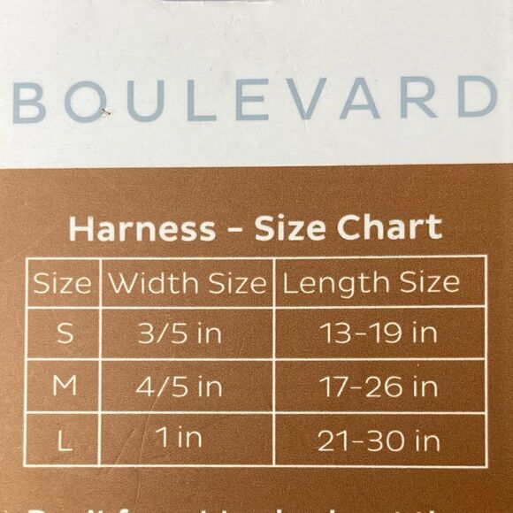 Boulevard Dog Harness Size Small 13-19 in Length 3/5 Width - Picture 6 of 7